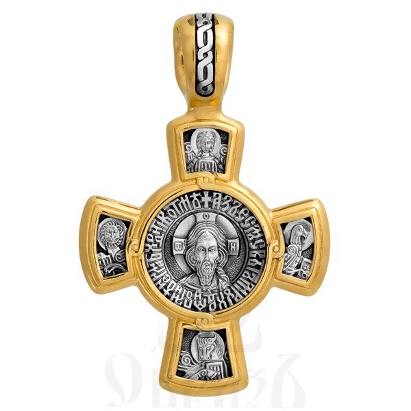 крест «спас. касперовская икона божией матери», серебро 925 проба с золочением (арт. 101.029)